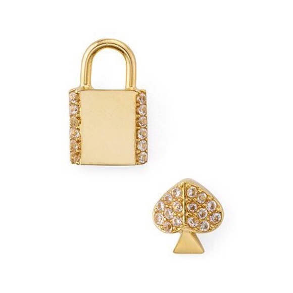 KATE SPADE • Lock And Spade Earrings - Picture 1 of 5